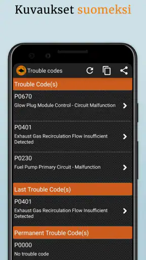EOBD Facile - OBD2 Car Scanner screenshot