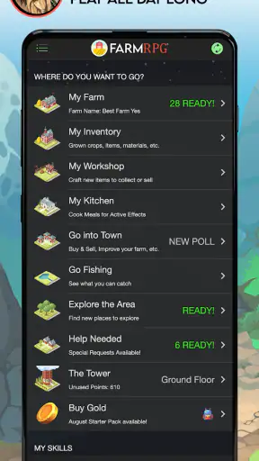 Farm RPG: Text-Based MMO screenshot