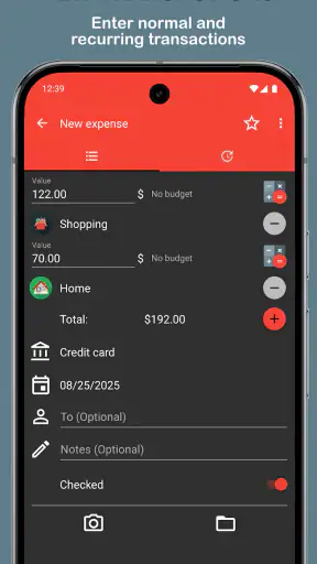 Fast Budget - Expense Manager screenshot