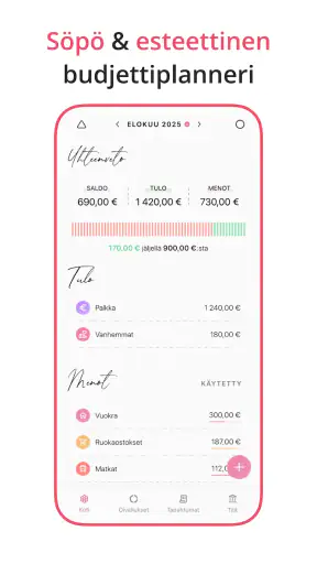 Fleur Budjetti Expense Tracker screenshot