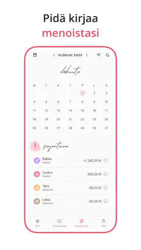 Fleur Budjetti Expense Tracker screenshot