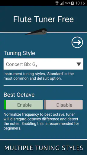 Flute Tuner screenshot
