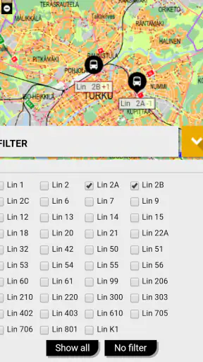 Föli Turku Bus Live screenshot