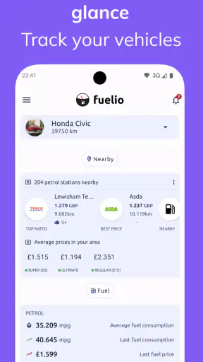 Fuelio: polttoaineseuranta screenshot