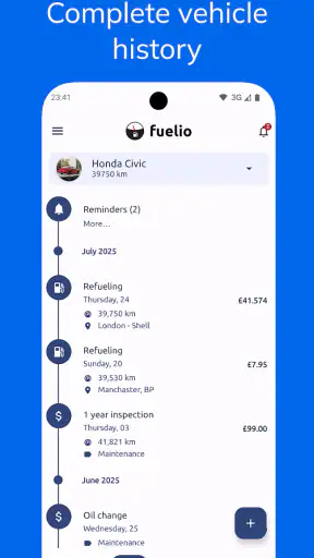 Fuelio: polttoaineseuranta screenshot