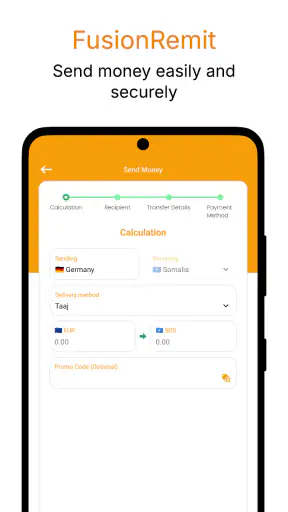 FusionRemit Remittance screenshot