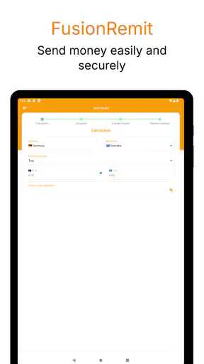 FusionRemit Remittance screenshot