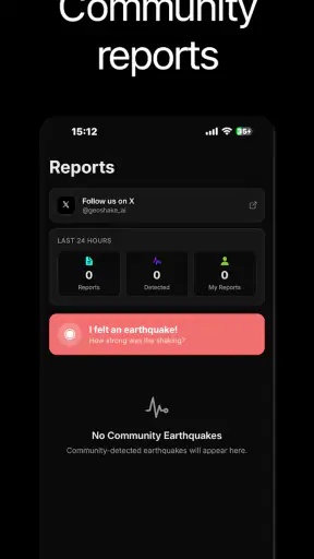 GeoShake - Earthquake Alerts screenshot