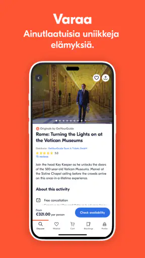 GetYourGuide: Retket & Liput screenshot