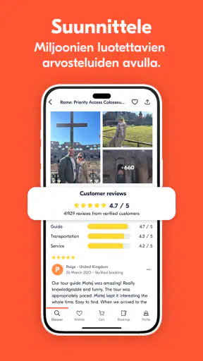 GetYourGuide: Retket & Liput screenshot
