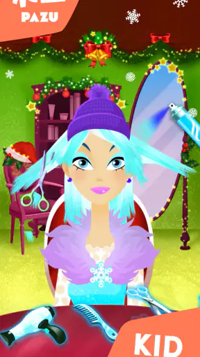 Girls Hair Salon Christmas screenshot