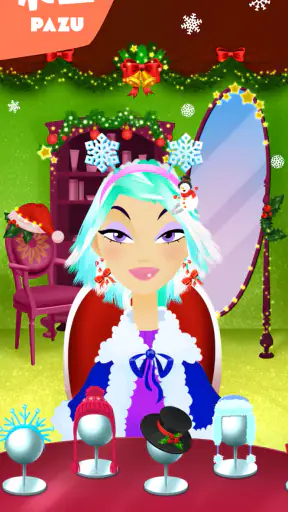 Girls Hair Salon Christmas screenshot