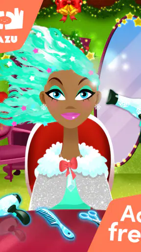 Girls Hair Salon Christmas screenshot