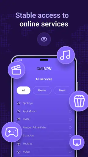 GnuVPN: Super Fast VPN Proxy screenshot