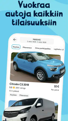 GoMore |Autonvuokraus& leasing screenshot