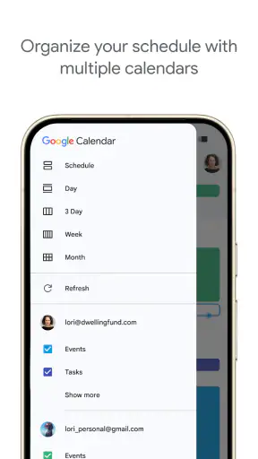 Google Kalenteri screenshot