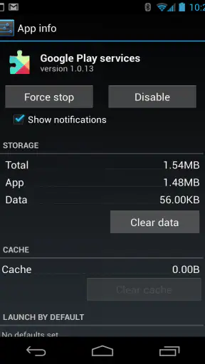 Google Play Palvelut screenshot