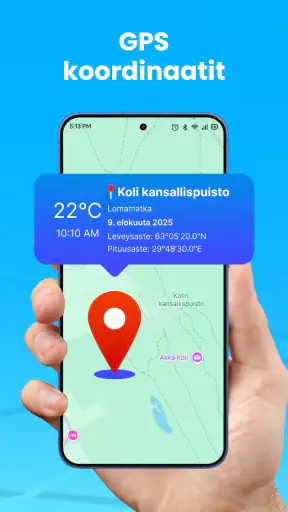 GPS-Karttakamera: Paikannin screenshot