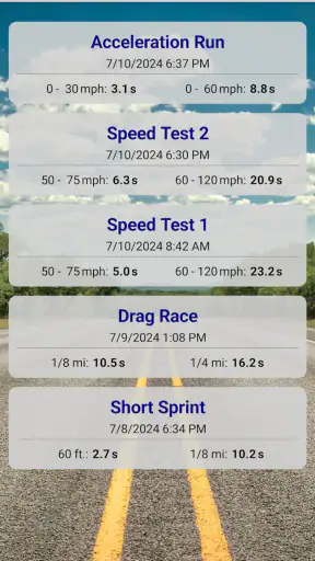 GPS Race Timer screenshot