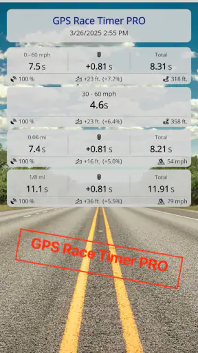 GPS Race Timer screenshot