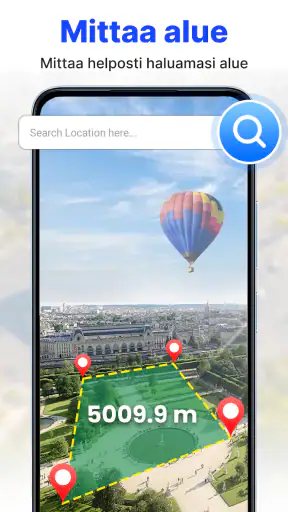 GPS-satelliitti live-maakartta screenshot