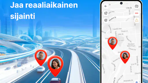 GPS-seurain: Sijainnin jako screenshot