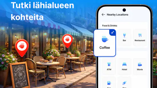 GPS-seurain: Sijainnin jako screenshot