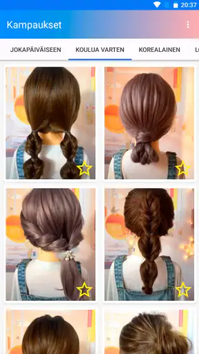 Hairstyles step by step screenshot