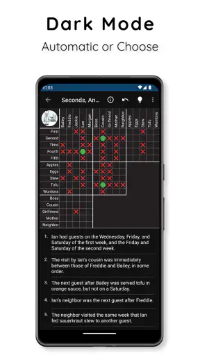 HARD Penny Dell Logic Problems screenshot