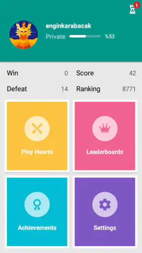 Hearts screenshot
