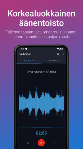 Helppo äänentallentaja screenshot