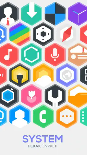 Hexa Icon Pack : Hexagonal screenshot