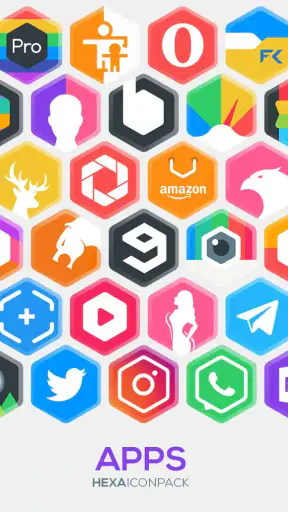 Hexa Icon Pack : Hexagonal screenshot