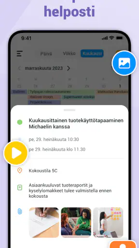 Hyvä kalenteri - Agenda App screenshot