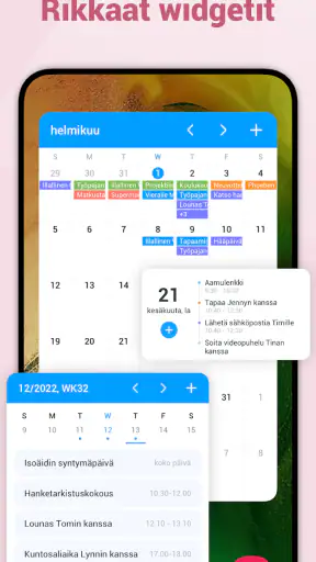 Hyvä kalenteri - Agenda App screenshot