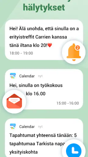 Hyvä kalenteri - Agenda App screenshot
