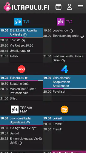 Iltapulu.fi TV-opas screenshot