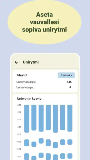 Imetys ja vauva seuranta screenshot