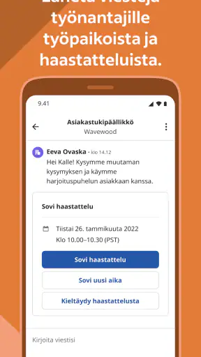 Indeed-työpaikkahaku screenshot