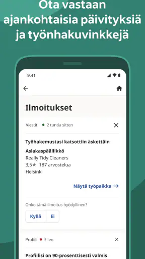 Indeed-työpaikkahaku screenshot