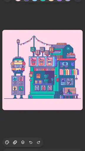 Inktica - pixel art editor screenshot
