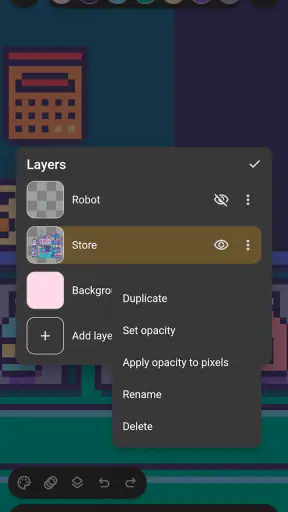 Inktica - pixel art editor screenshot
