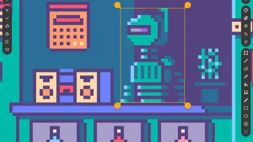 Inktica - pixel art editor screenshot
