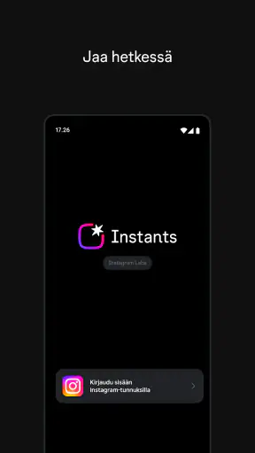 Instants, Instagram-sovellus screenshot