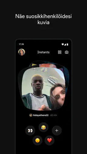 Instants, Instagram-sovellus screenshot