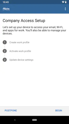 Intune-yritysportaali screenshot