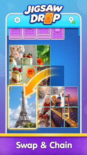 Jigsaw Drop: Solitaire Puzzle screenshot