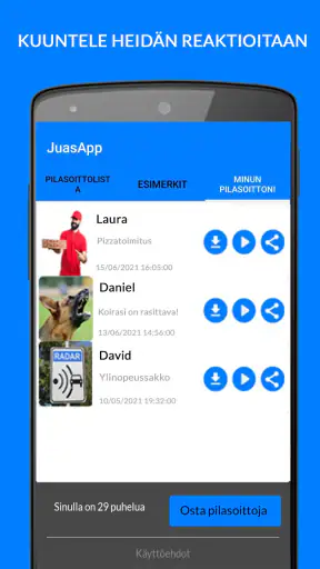 JuasApp - Pilasoitot Kepponen screenshot