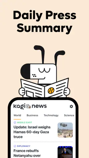 Kagi News screenshot