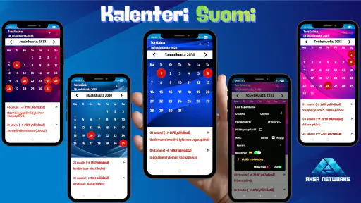Kalenteri Suomi 2026 screenshot
